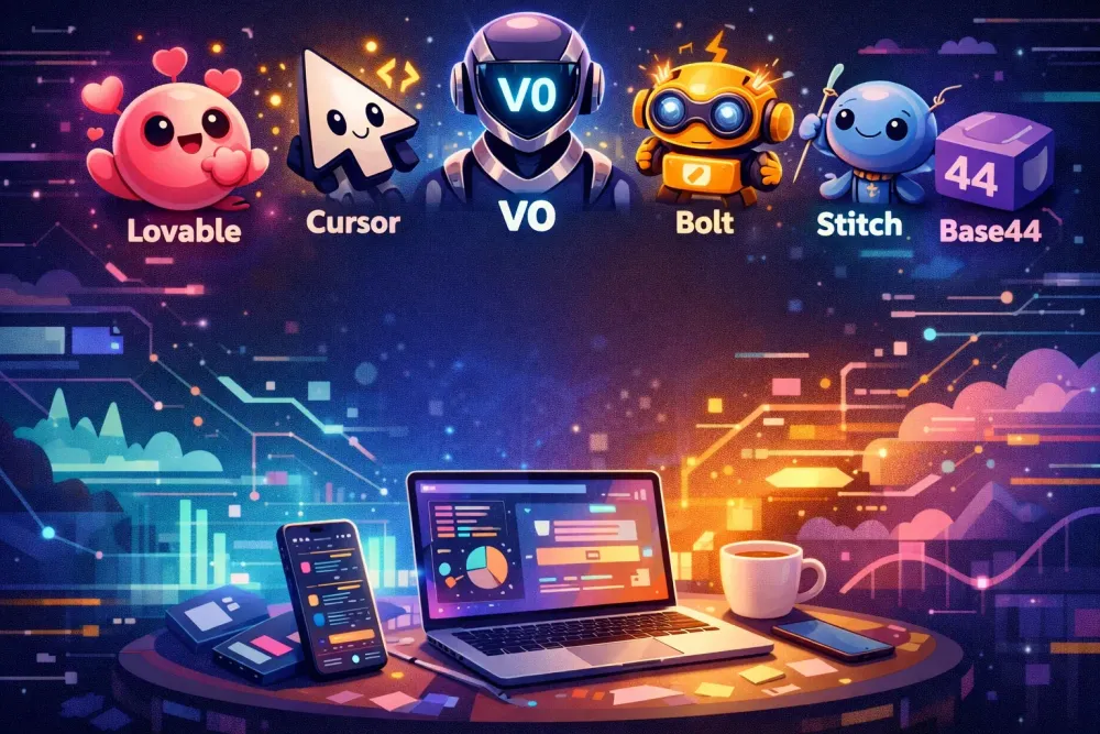 Lovable, Cursor, V0, Bolt, Stitch, Base44: Which AI Tool Should You Choose for Your Frontend in 2026?