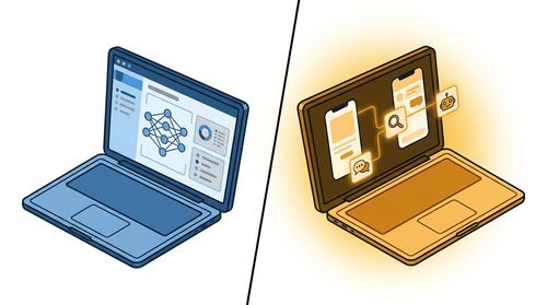 Abstract illustration for the article Meilleures agences IA en France : comparatif B2B 2026